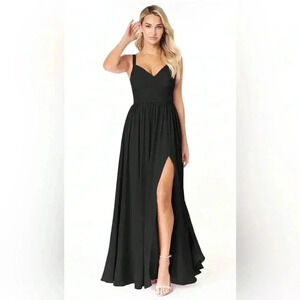 NWT Azazie Black Zuma Dress in Size 6